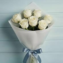 Букет 7 Белых роз Эдлесс Лав во Владимире